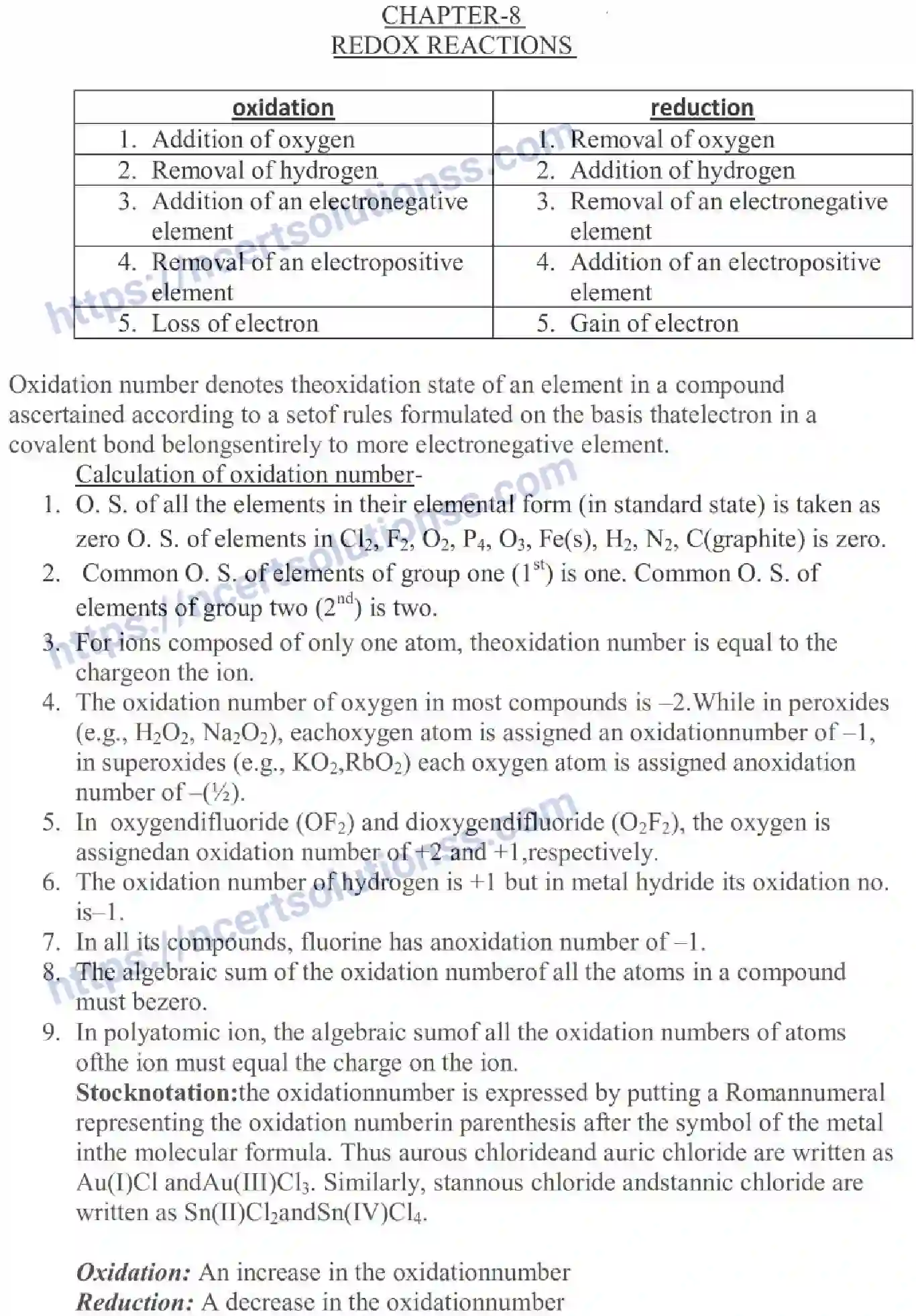 NCERT-Notes-Class-11-Chemistry-Redox-Reactions-254-page-1