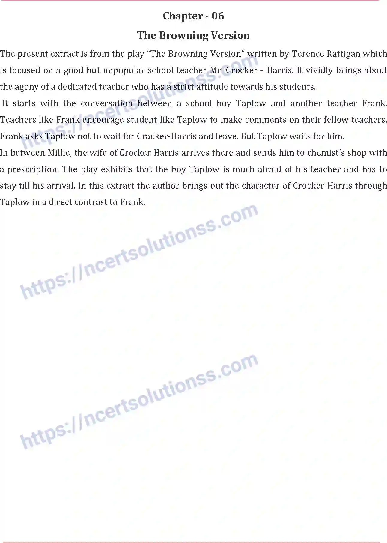 NCERT-Notes-Class-11-English-The-Browning-Version-383-page-1