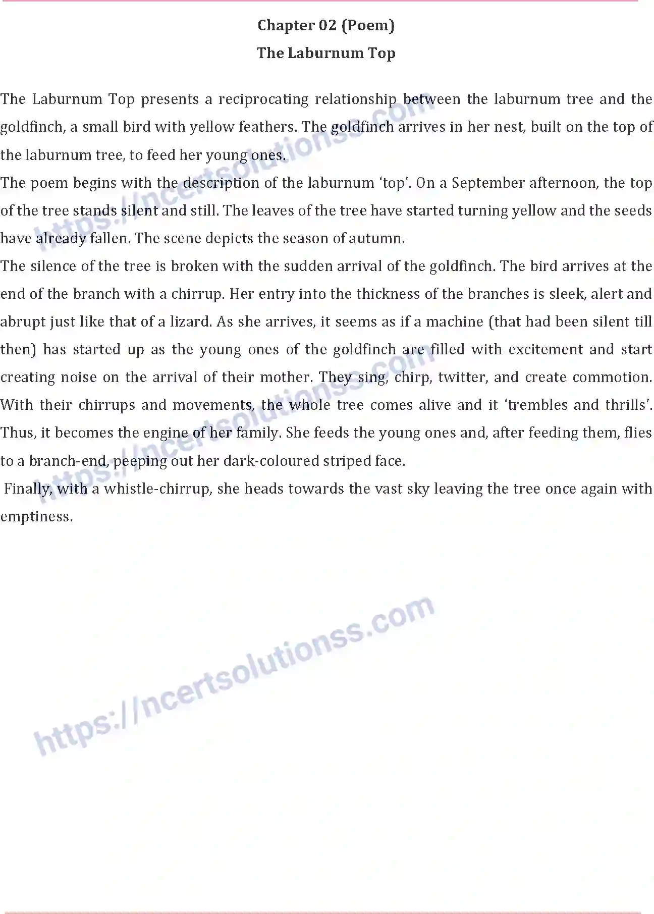 NCERT-Notes-Class-11-English-The-Laburnum-Top-387-page-1