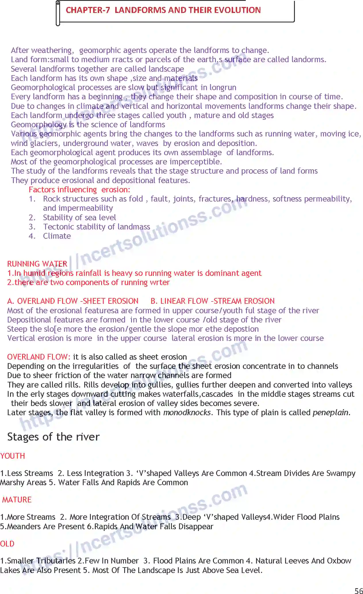 NCERT-Notes-Class-11-Geography-Landforms-and-their-Evolution-358-page-1