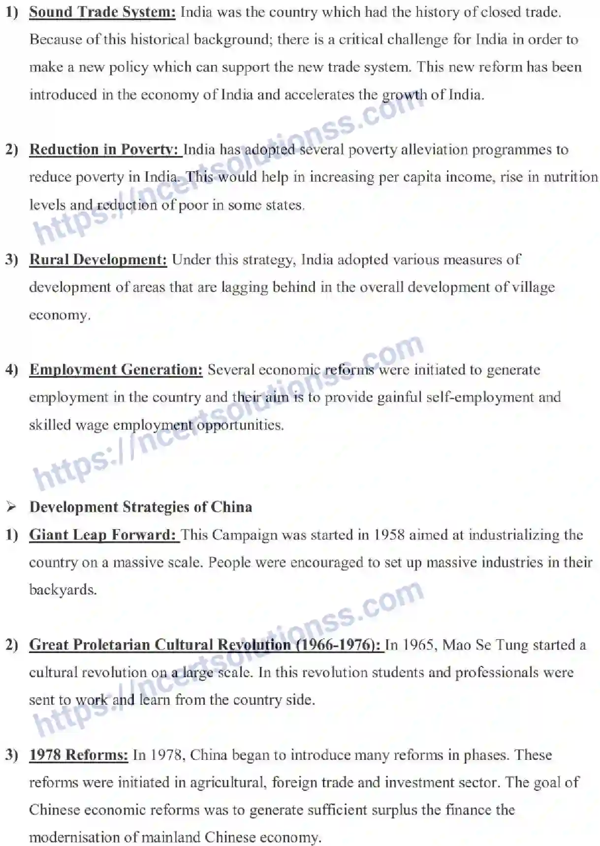 NCERT-Notes-Class-11-Indian-Economic-Development-Comparative-Development-Experience-Of-India-459-page-2