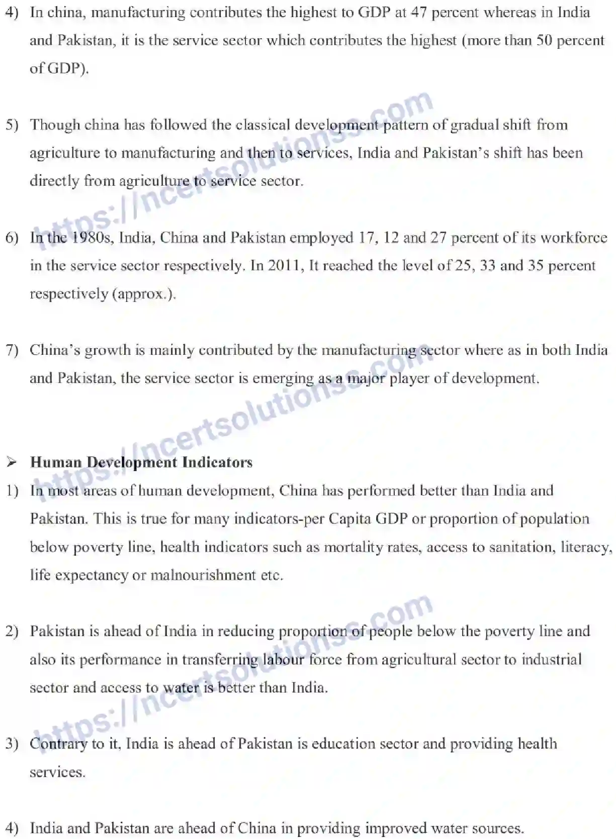 NCERT-Notes-Class-11-Indian-Economic-Development-Comparative-Development-Experience-Of-India-459-page-5