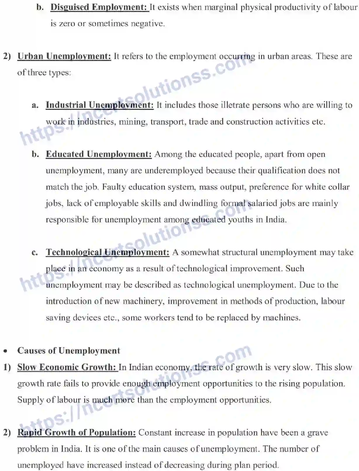 NCERT-Notes-Class-11-Indian-Economic-Development-Employment-and--Growth-Informalisation-And-Other-Issues-456-page-4