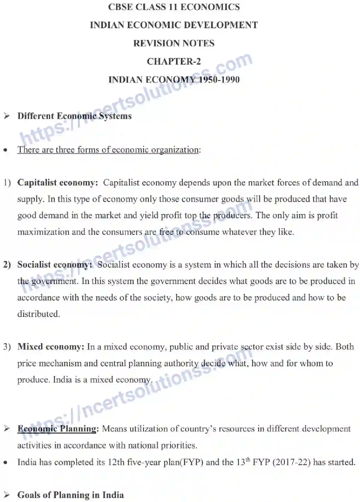 NCERT-Notes-Class-11-Indian-Economic-Development-Indian-Economy-1950and-1990-451-page-1