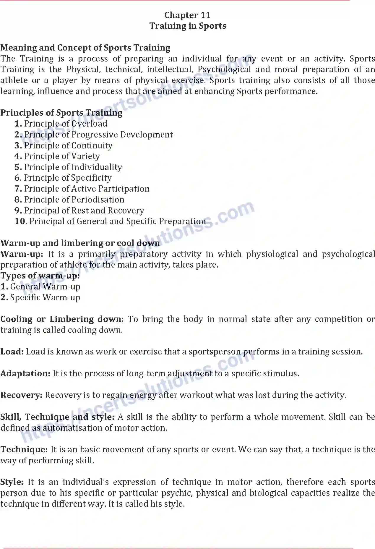 NCERT-Notes-Class-11-Physical-Education-Training-in-Sports-419-page-1