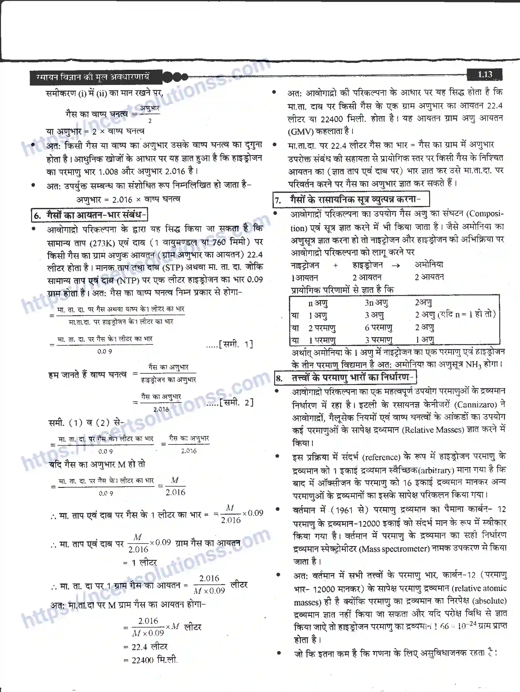 NCERT-Notes-Class-11-रसायन-विज्ञान-रसायन-विज्ञान-की-कुछ-मूल-अवधारणाएँ-1267-page-13