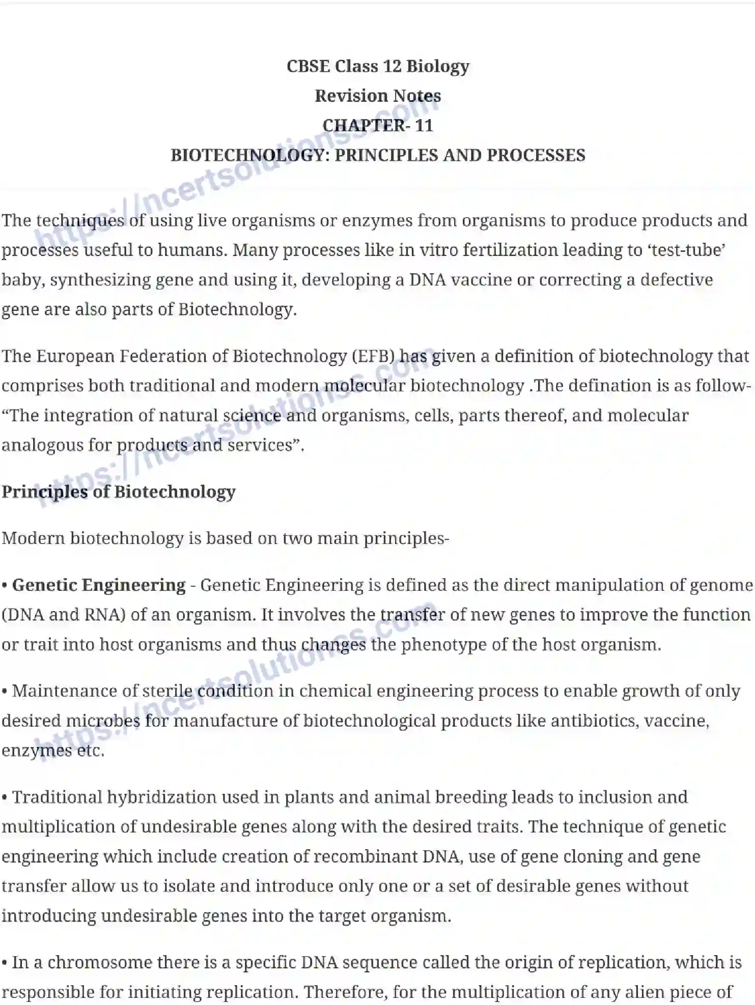 NCERT-Notes-Class-12-Biology-Biotechnology-Principles-and-Processes-24-page-1
