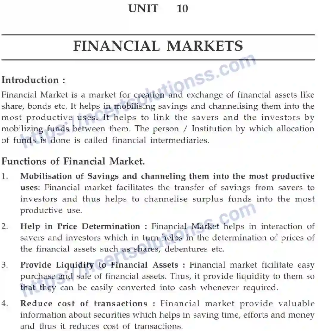NCERT-Notes-Class-12-Business-Studies-Financial-Markets-98-page-1