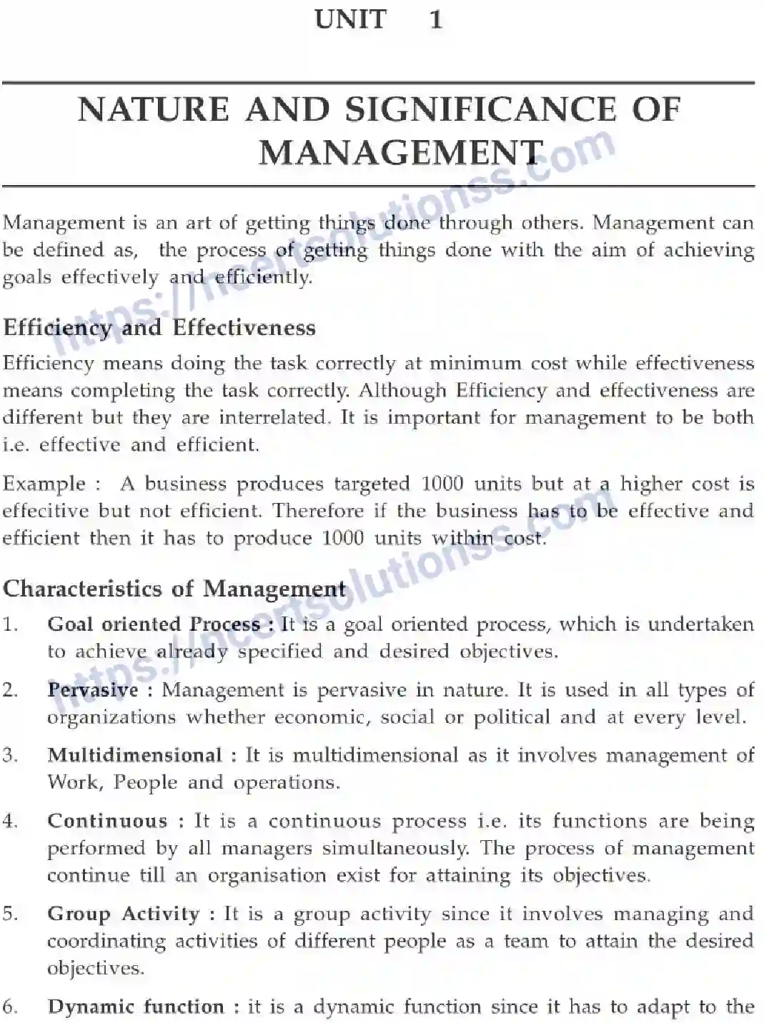 NCERT-Notes-Class-12-Business-Studies-Nature-and-Significance-of-Management-89-page-1