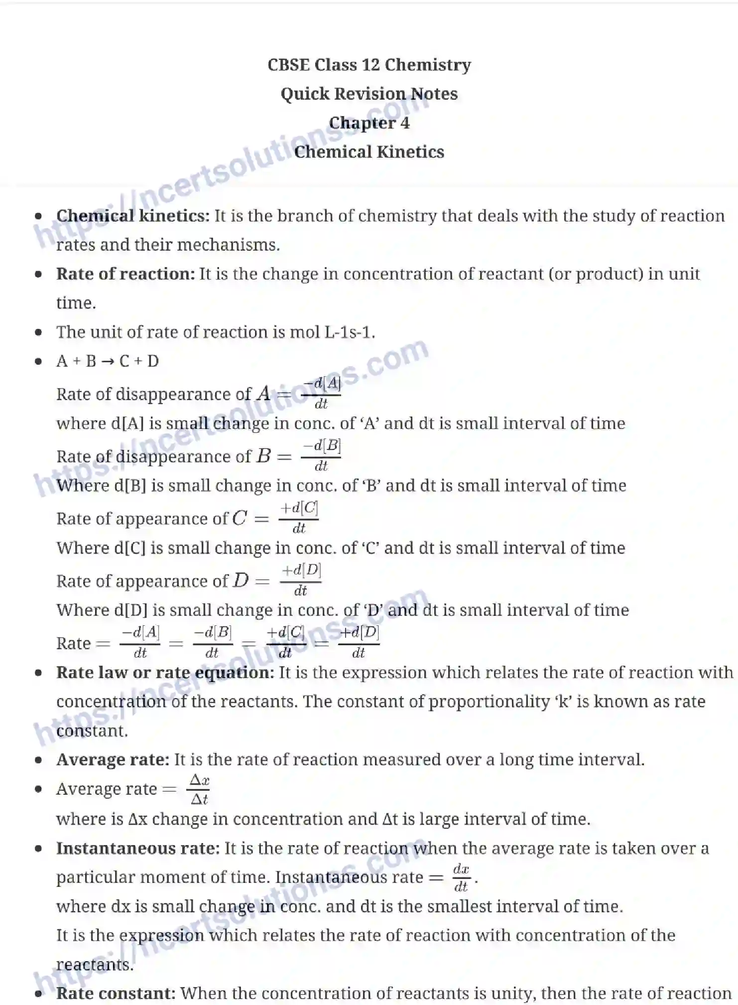 NCERT-Notes-Class-12-Chemistry-Chemical-Kinetics-33-page-1