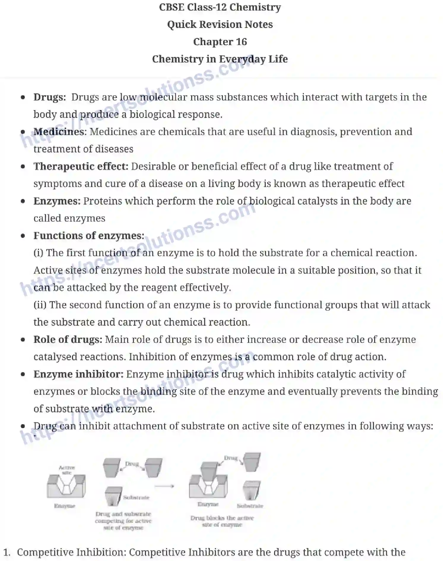 NCERT-Notes-Class-12-Chemistry-Chemistry-in-Everyday-Life-45-page-1