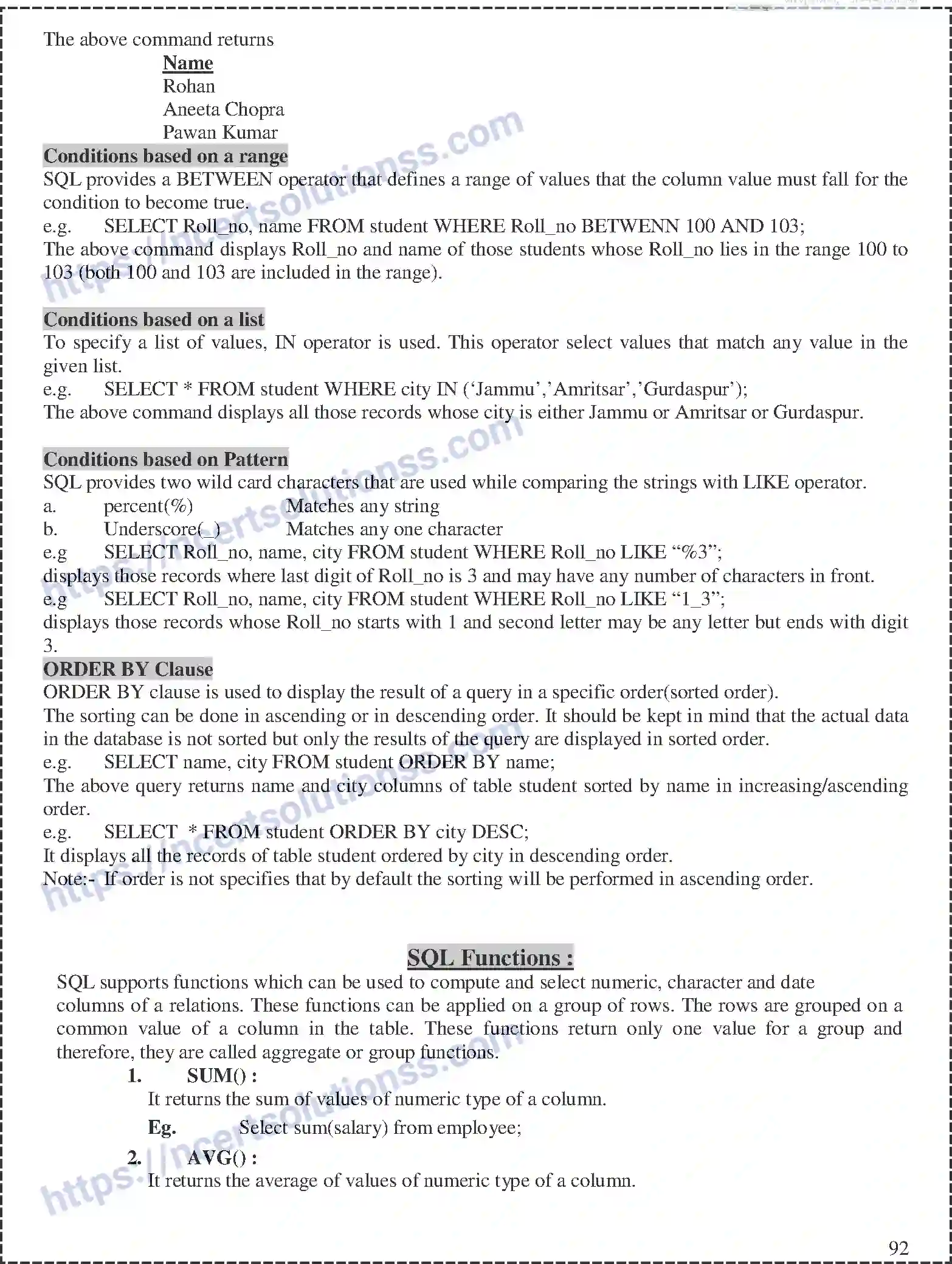 NCERT-Notes-Class-12-Computer-Science-Database-and-SQL-164-page-6
