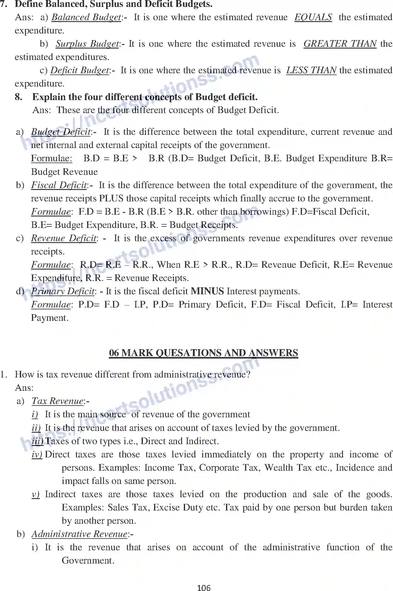 NCERT-Notes-Class-12-Economics-Government-Budget-and-the-Economy-106-page-4