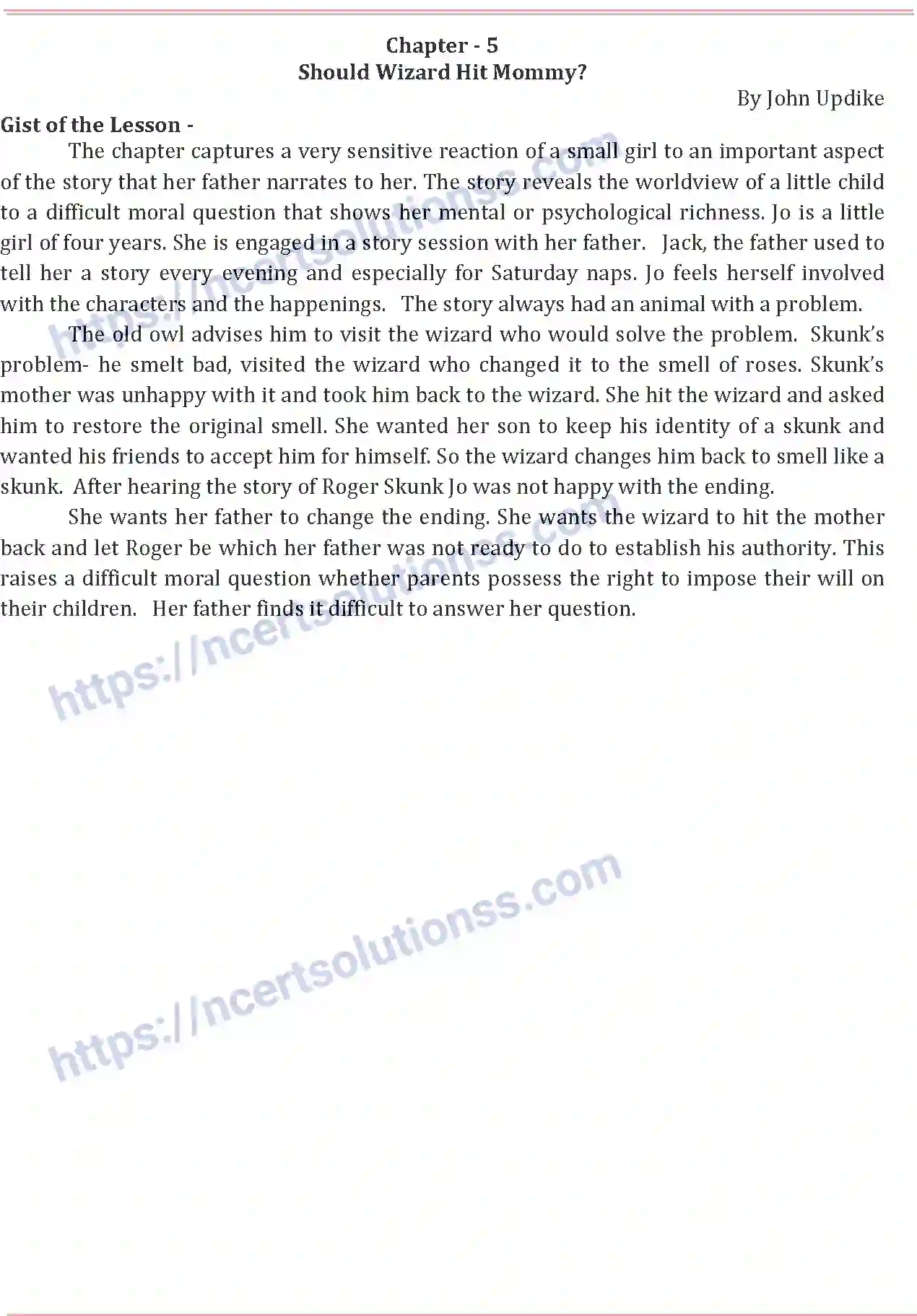 NCERT-Notes-Class-12-English-Core-Should-Wizard-Hit-Mommy-155-page-1