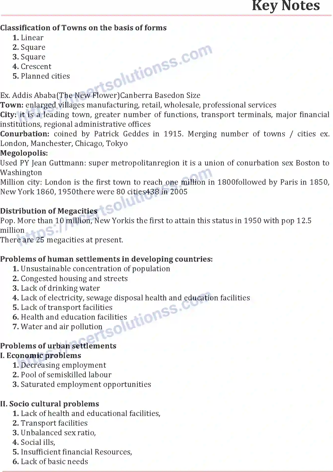 NCERT-Notes-Class-12-Geography-Human-Settlements-176-page-3