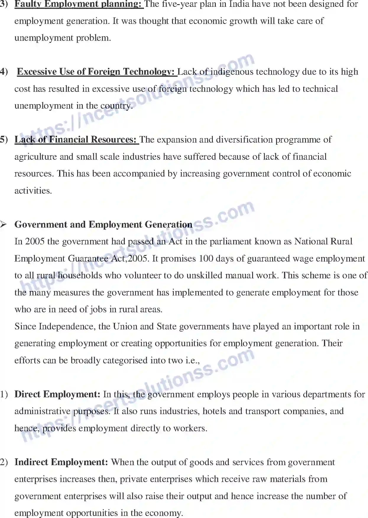 NCERT-Notes-Class-12-Indian-Economics-Employment-Growth-Informalisation-and-Other-Issues-183-page-5