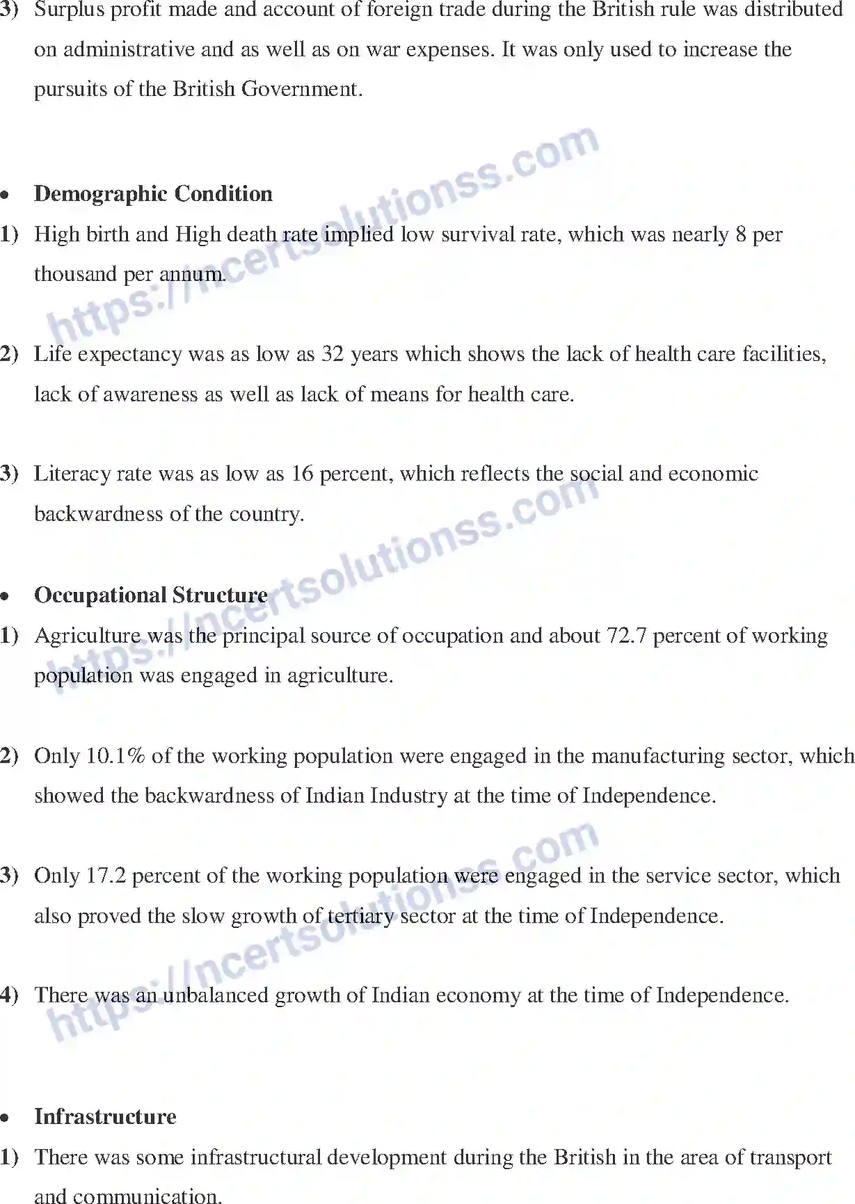 NCERT-Notes-Class-12-Indian-Economics-Indian-Economy-on-the-Eve-of-Independence-177-page-3