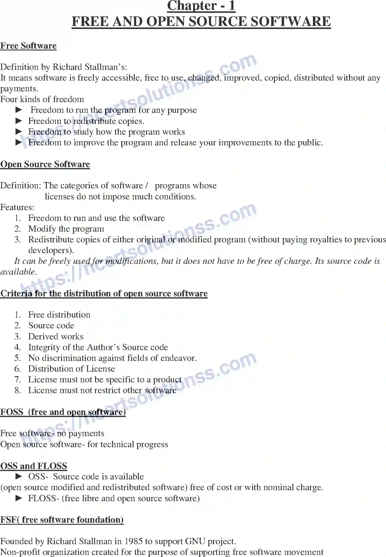 NCERT-Notes-Class-12-Information-Pratice-Free-and-Open-Source-Software-46-page-1