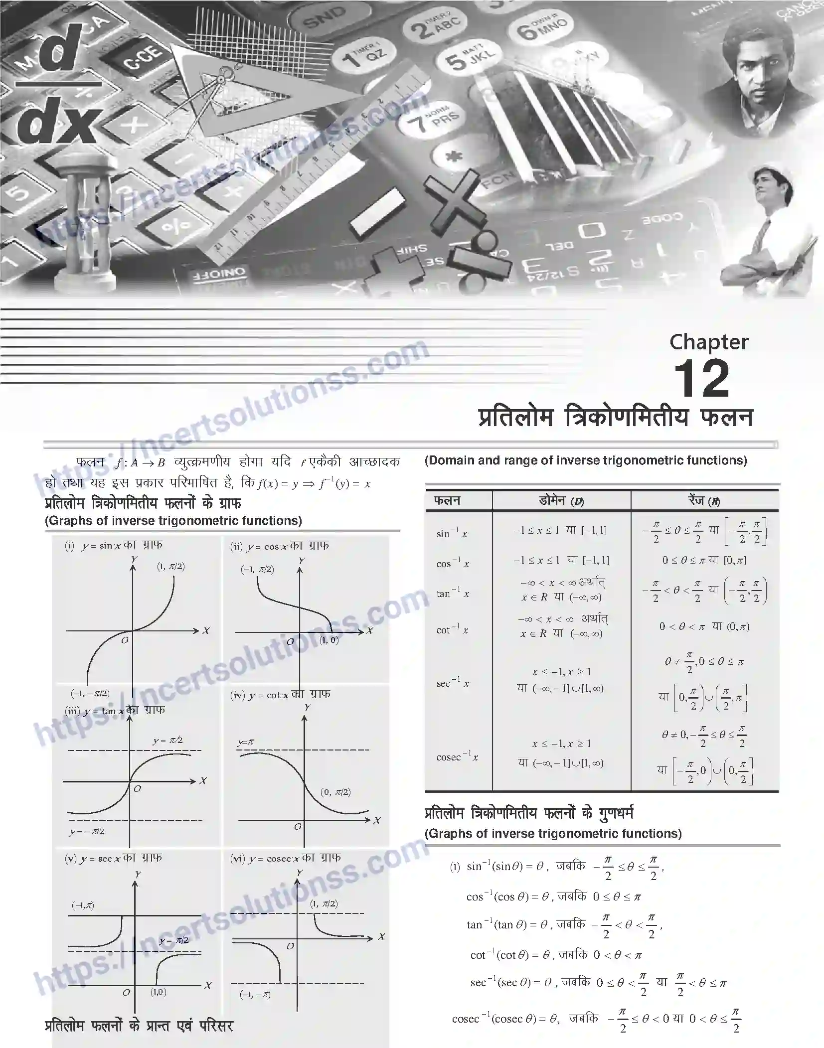 NCERT-Notes-Class-12-Mathematics-प्रतिलोम-त्रिकोणमितीय-फलन-1114-page-1