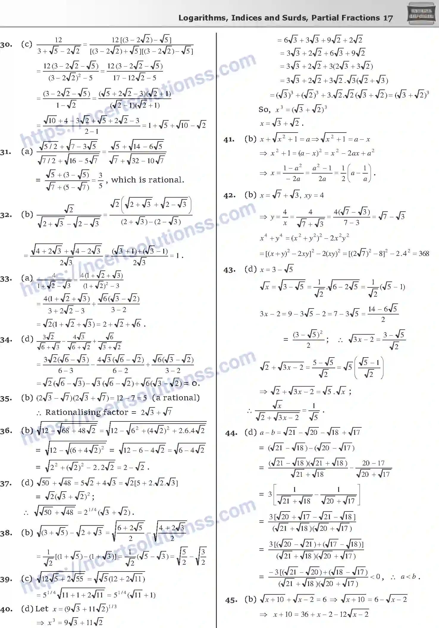 NCERT-Notes-Class-12-Mathematics-लघुगणक-घातांक-एव-करणी-आंशिक-भिन्ने-1104-page-17