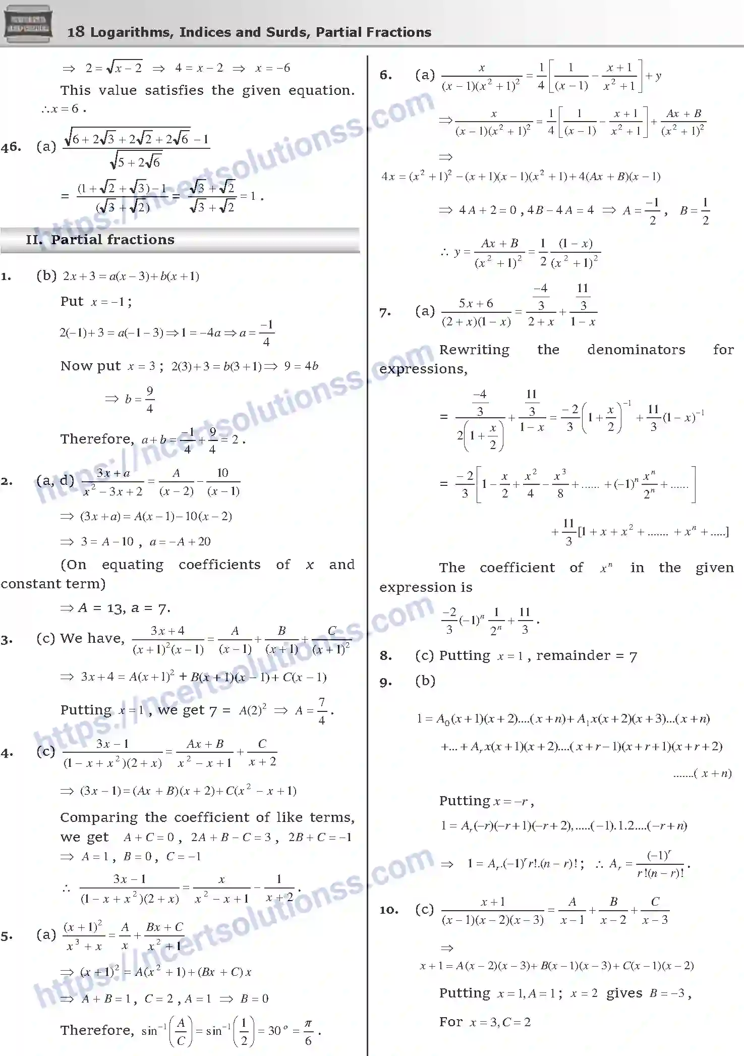 NCERT-Notes-Class-12-Mathematics-लघुगणक-घातांक-एव-करणी-आंशिक-भिन्ने-1104-page-18