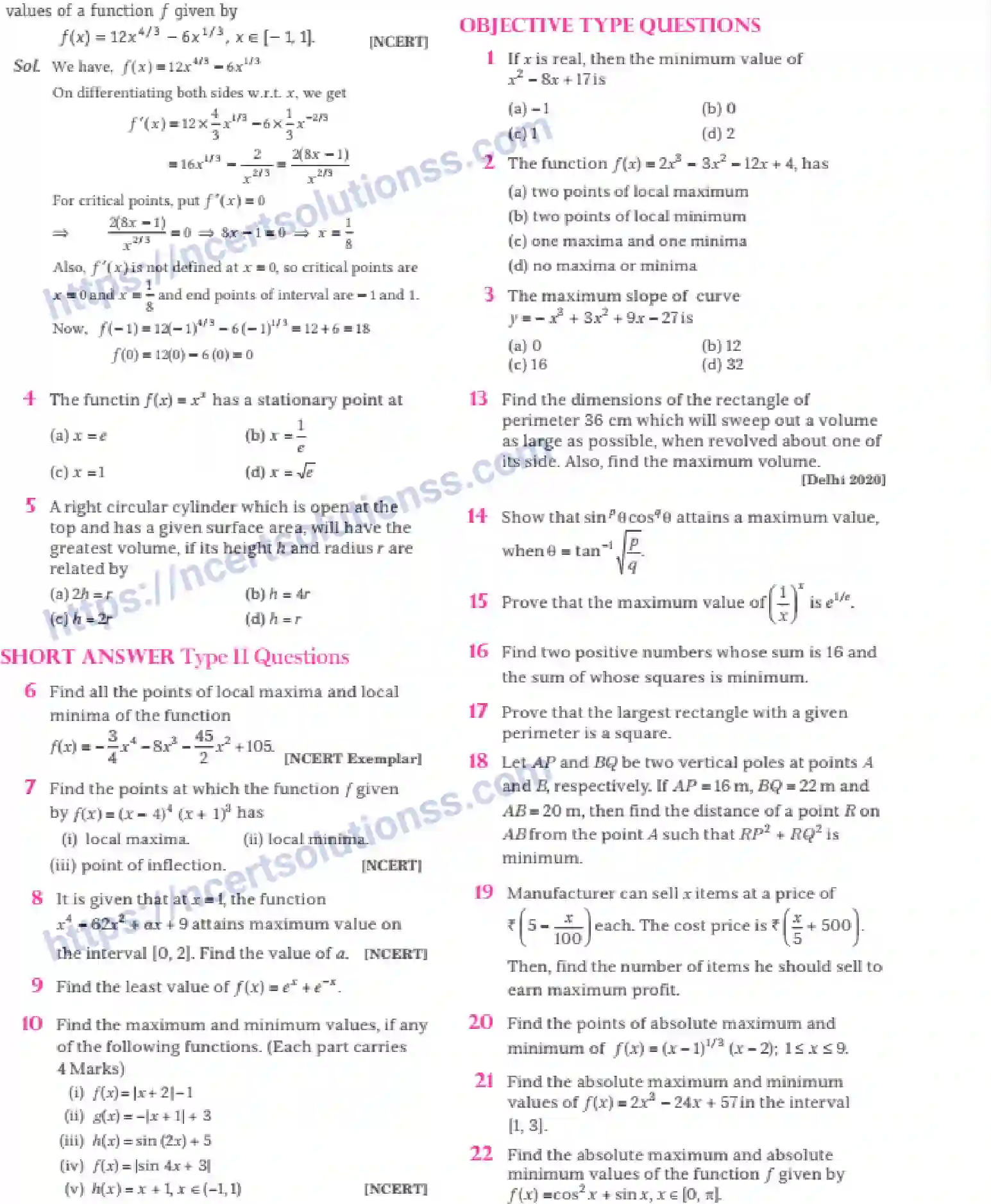 NCERT-Notes-Class-12-Maths-Application-of-Derivatives-6-page-31