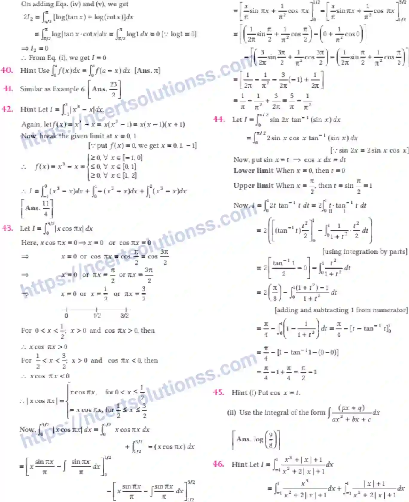 NCERT-Notes-Class-12-Maths-Integrals-7-page-62