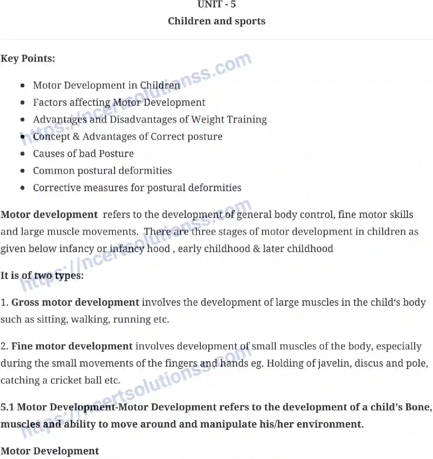 NCERT-Notes-Class-12-Physical-Education-Children-and-Sports-132-page-1