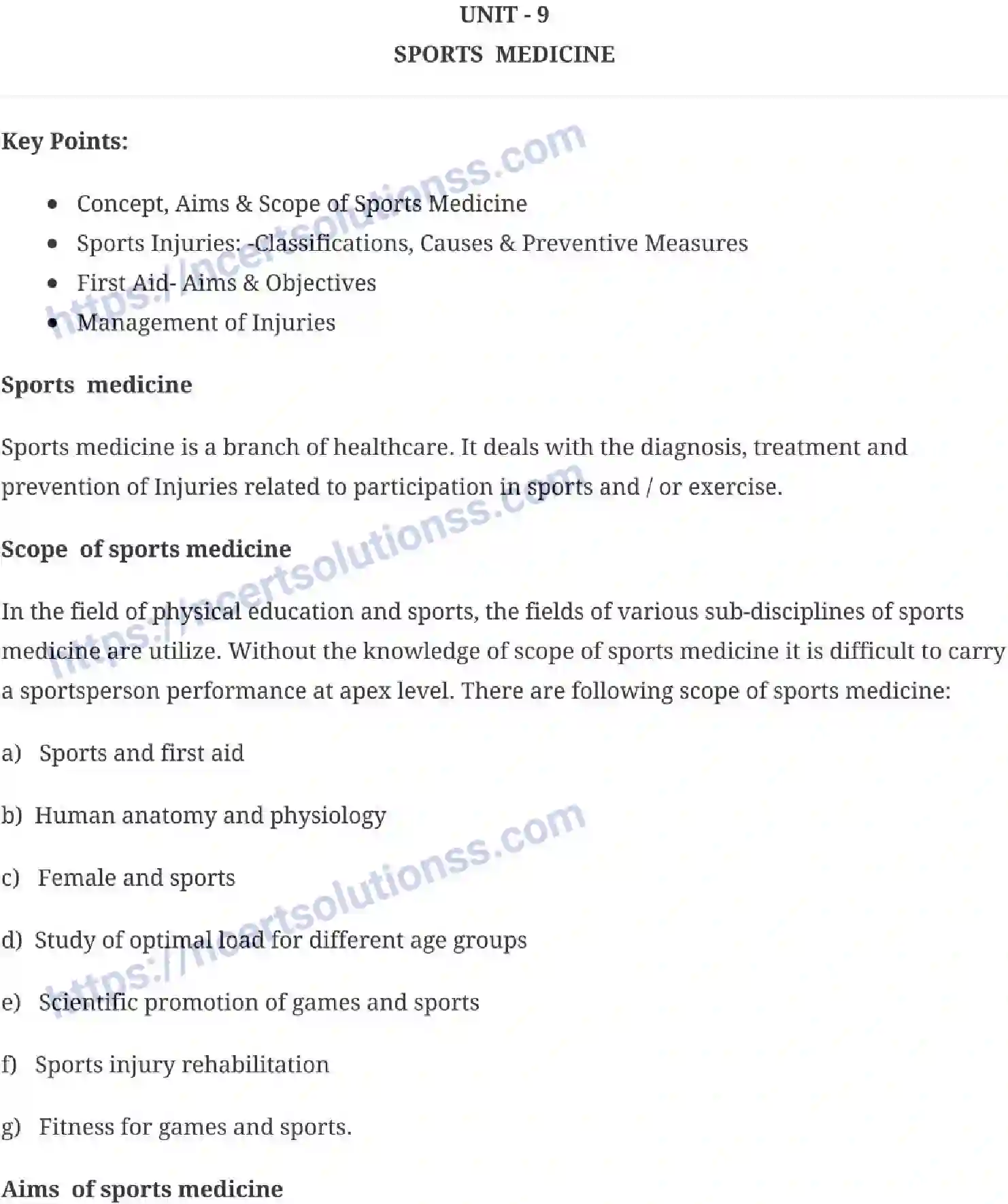 NCERT-Notes-Class-12-Physical-Education-Sports-Medicine-136-page-1