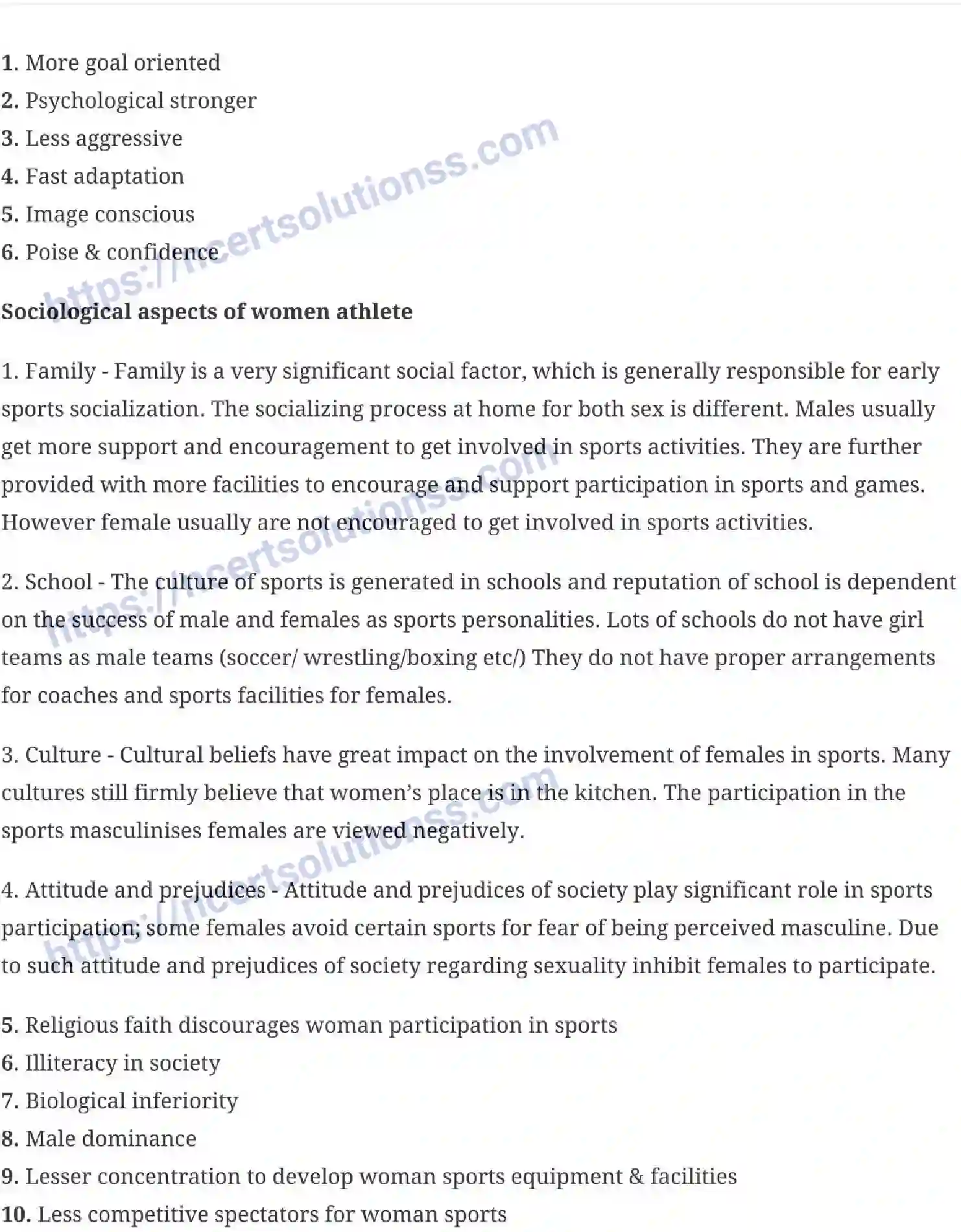 NCERT-Notes-Class-12-Physical-Education-Women-and-Sports-133-page-5