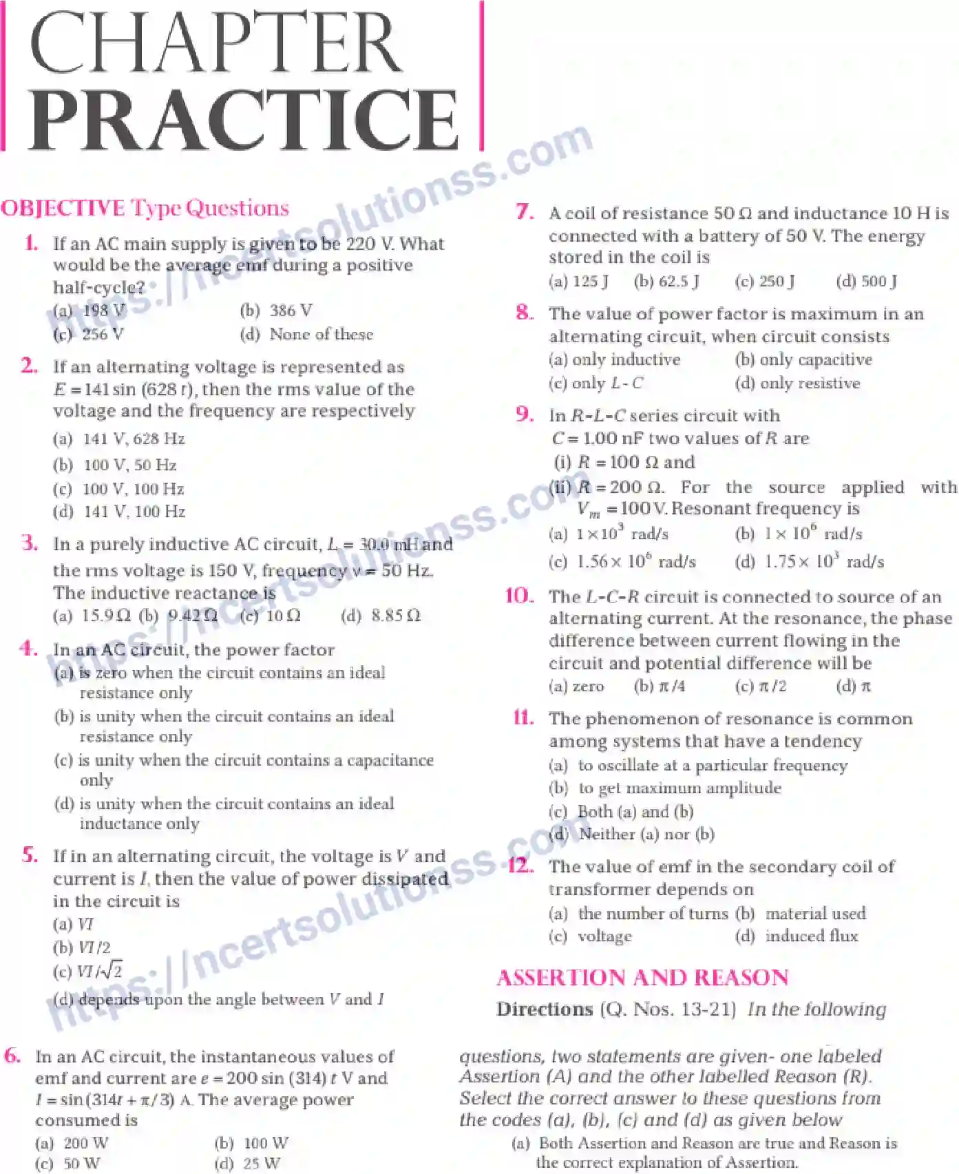 NCERT-Notes-Class-12-Physics-Alternating-Current-70-page-36