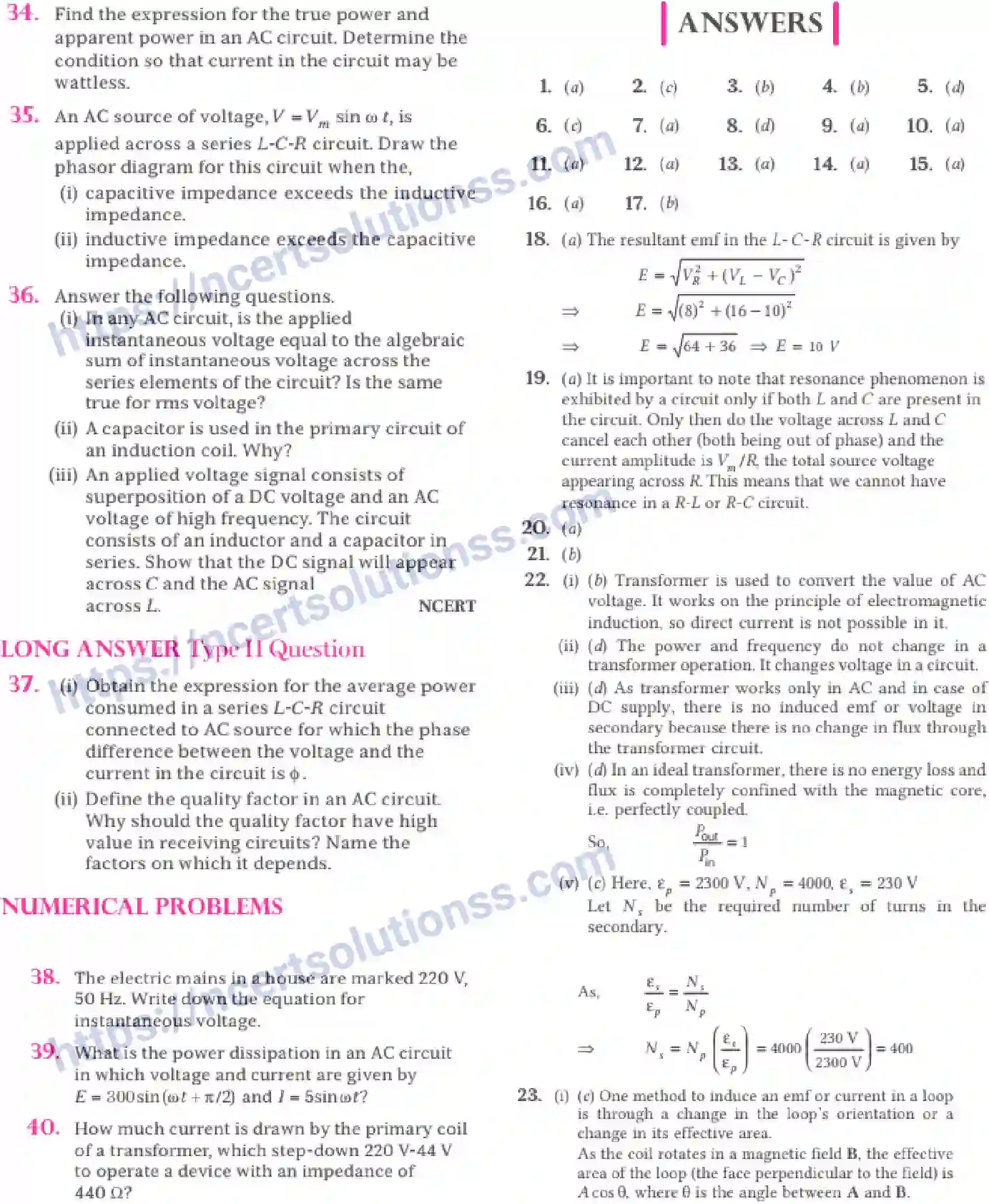 NCERT-Notes-Class-12-Physics-Alternating-Current-70-page-39