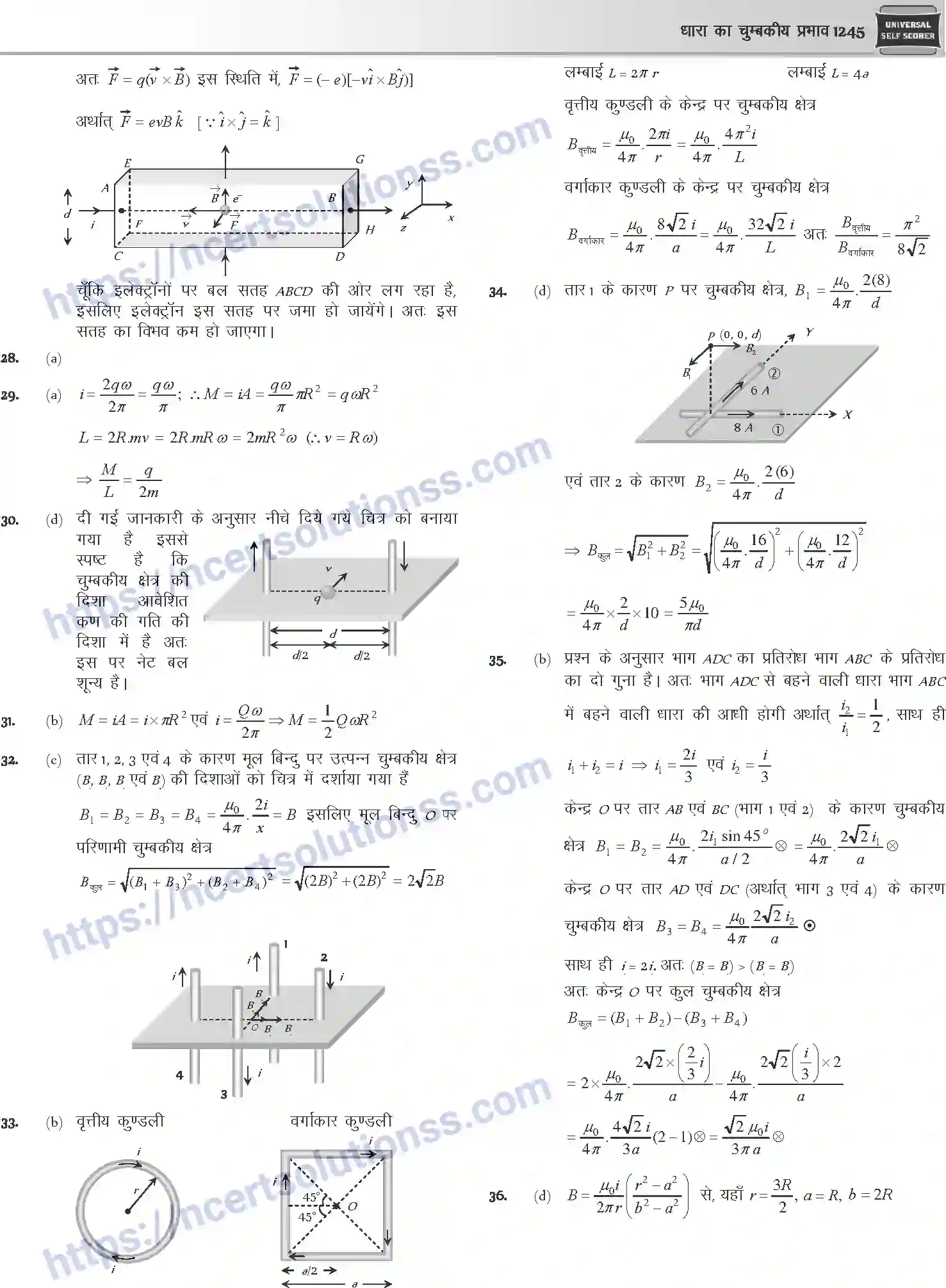 NCERT-Notes-Class-12-Physics-धारा-का-चुम्बकीय-प्रभाव-1060-page-62