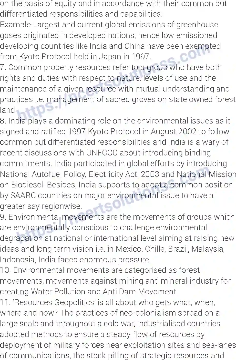NCERT-Notes-Class-12-Political-Science-Environment-and-Natural-Resources-194-page-2
