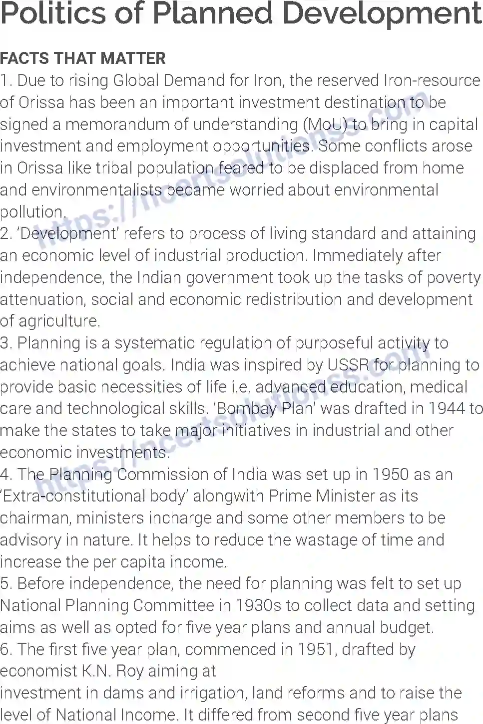 NCERT-Notes-Class-12-Political-Science-Politics-of-Planned-Development-197-page-1