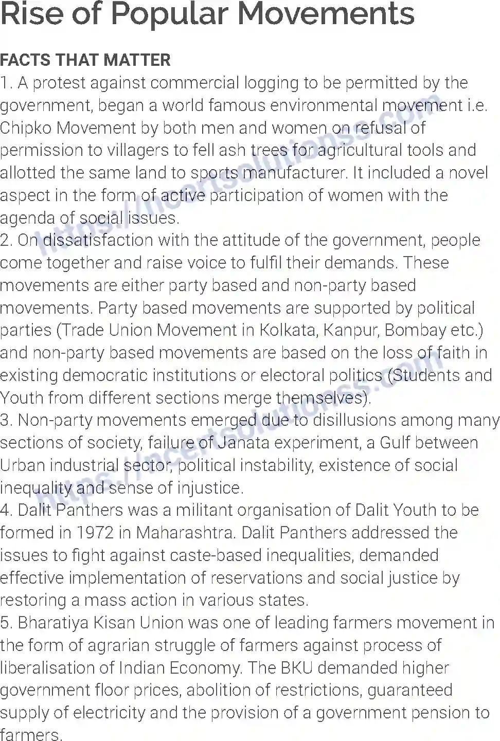 NCERT-Notes-Class-12-Political-Science-Rise-of-Popular-Movements-200-page-1