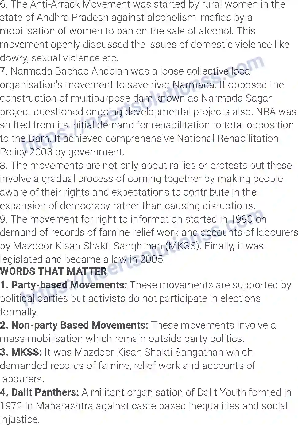 NCERT-Notes-Class-12-Political-Science-Rise-of-Popular-Movements-200-page-2