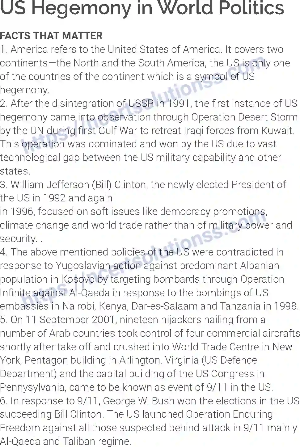 NCERT-Notes-Class-12-Political-Science-US-Hegemony-in-World-Politics-189-page-1