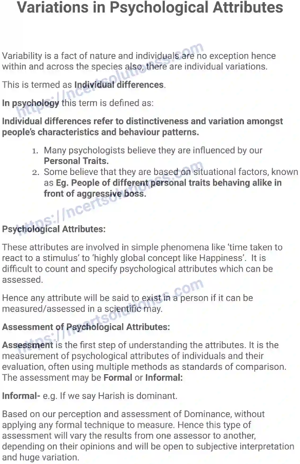 NCERT-Notes-Class-12-Psychology-Variations-in-Psychological-Attributes-216-page-1