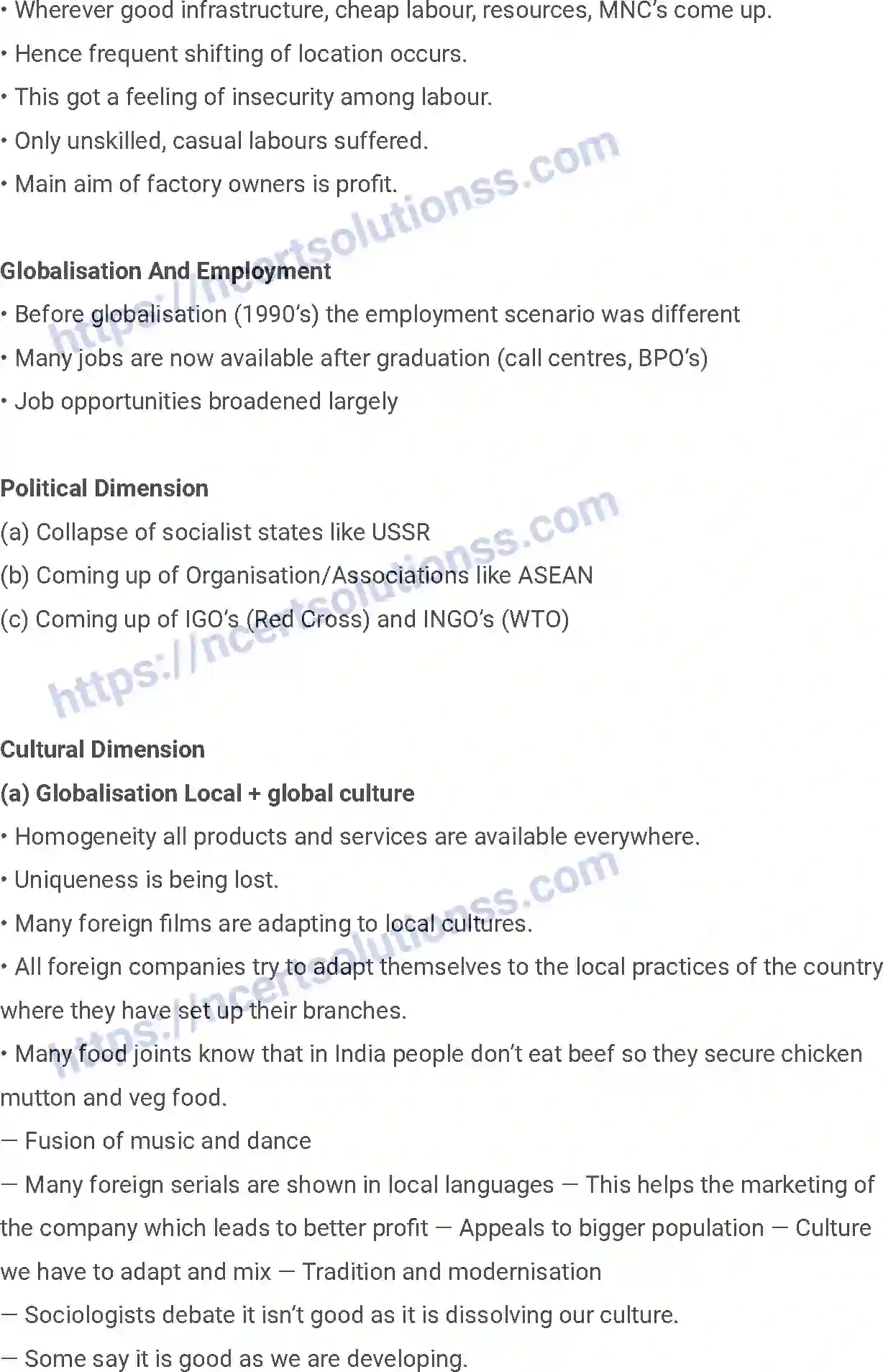 NCERT-Notes-Class-12-Sociology-Globalisation-and-Social-Change-213-page-5