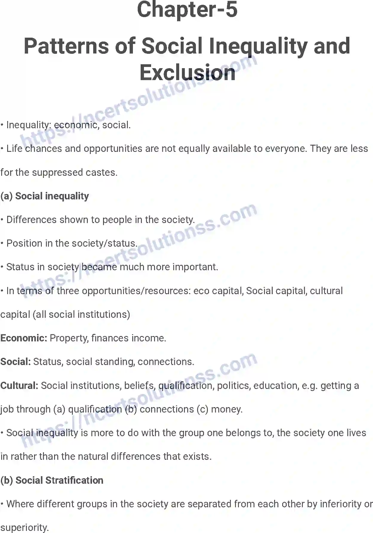 NCERT-Notes-Class-12-Sociology-Patterns-of-Social-Inequality-and-Exclusion-207-page-1