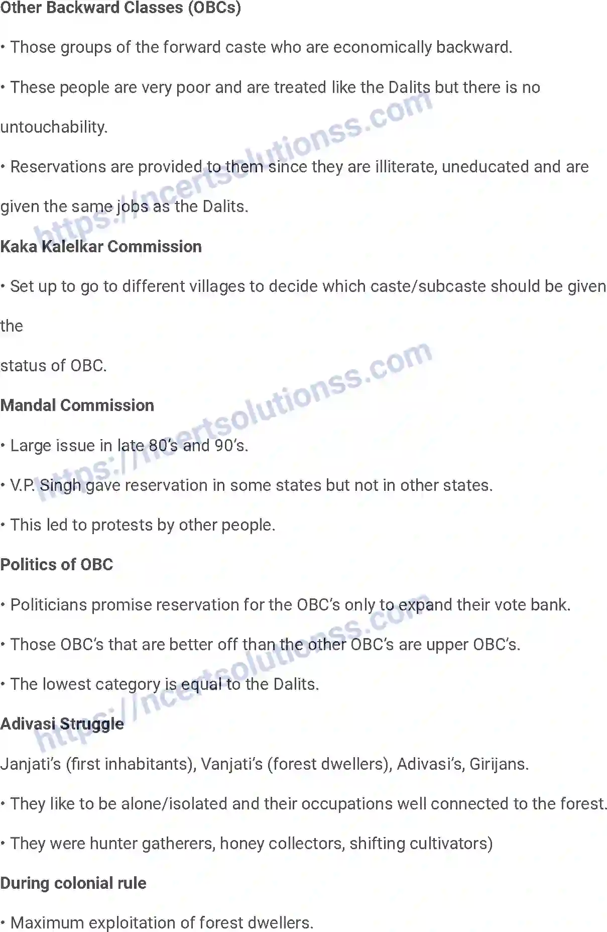 NCERT-Notes-Class-12-Sociology-Patterns-of-Social-Inequality-and-Exclusion-207-page-8