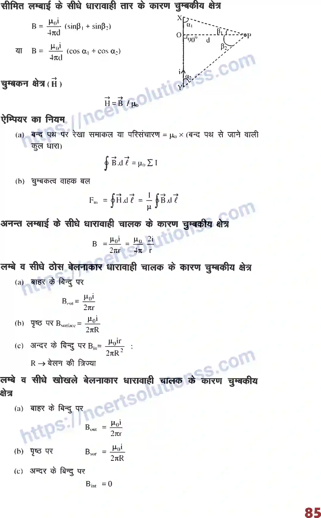 NCERT-Notes-Class-12-भौतिक-विज्ञान-फार्मूला-धारा-का-चुम्बकीय-प्रभाव-1014-page-2