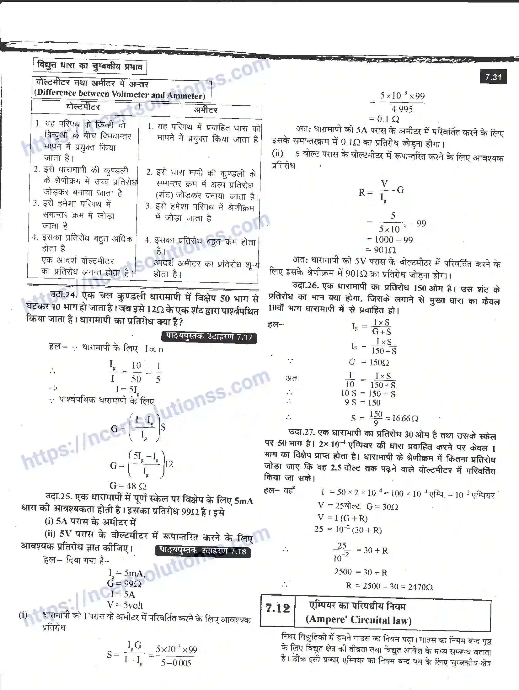 NCERT-Notes-Class-12-भौतिक-विज्ञान-विधुत-धारा-का-चुंबकीय-प्रभाव-979-page-31