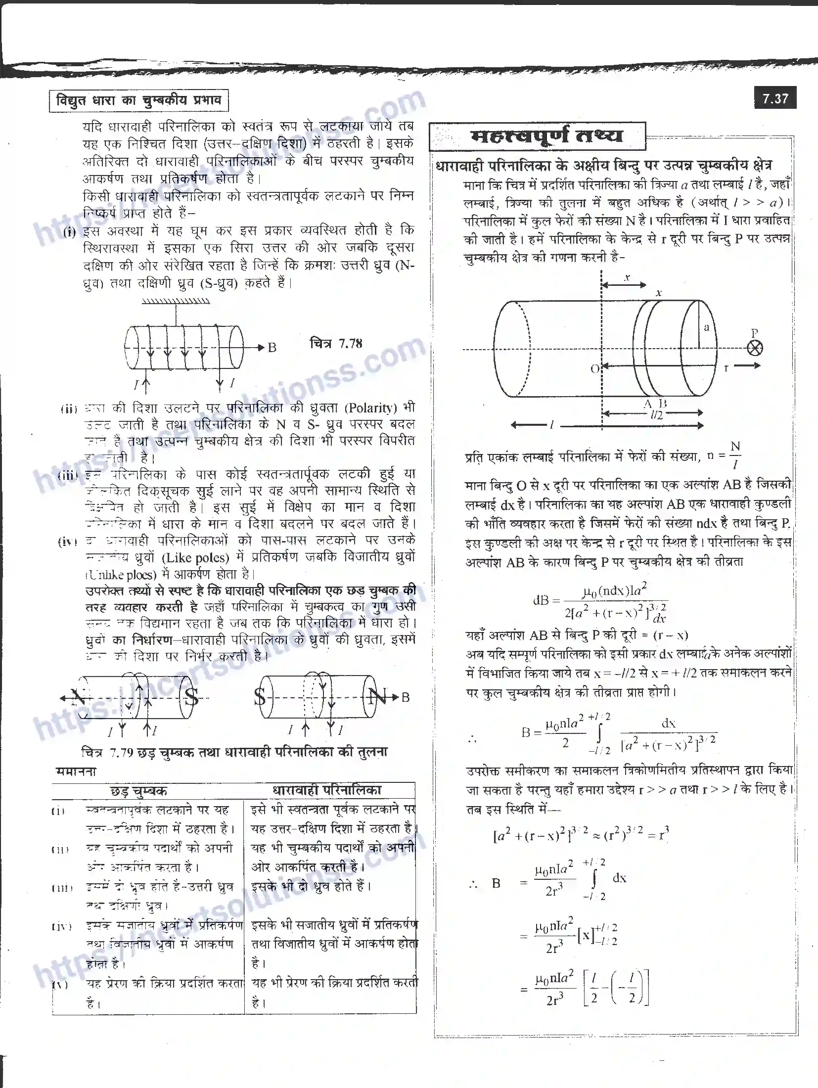 NCERT-Notes-Class-12-भौतिक-विज्ञान-विधुत-धारा-का-चुंबकीय-प्रभाव-979-page-35
