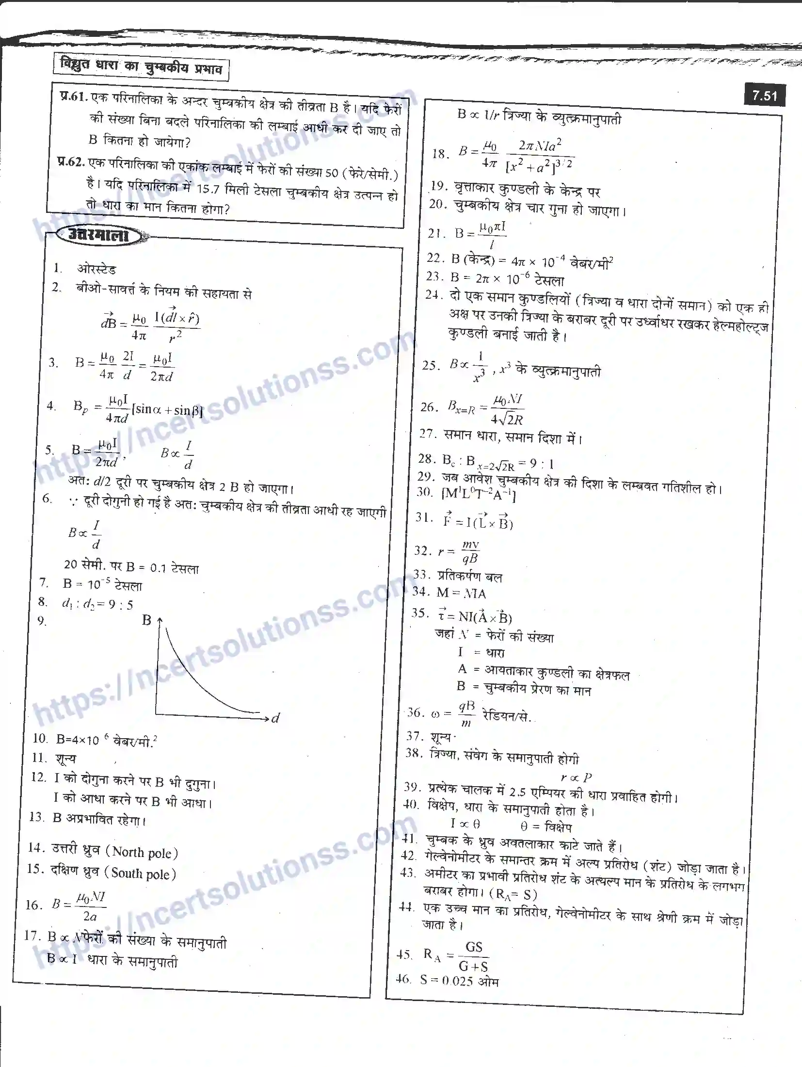 NCERT-Notes-Class-12-भौतिक-विज्ञान-विधुत-धारा-का-चुंबकीय-प्रभाव-979-page-49