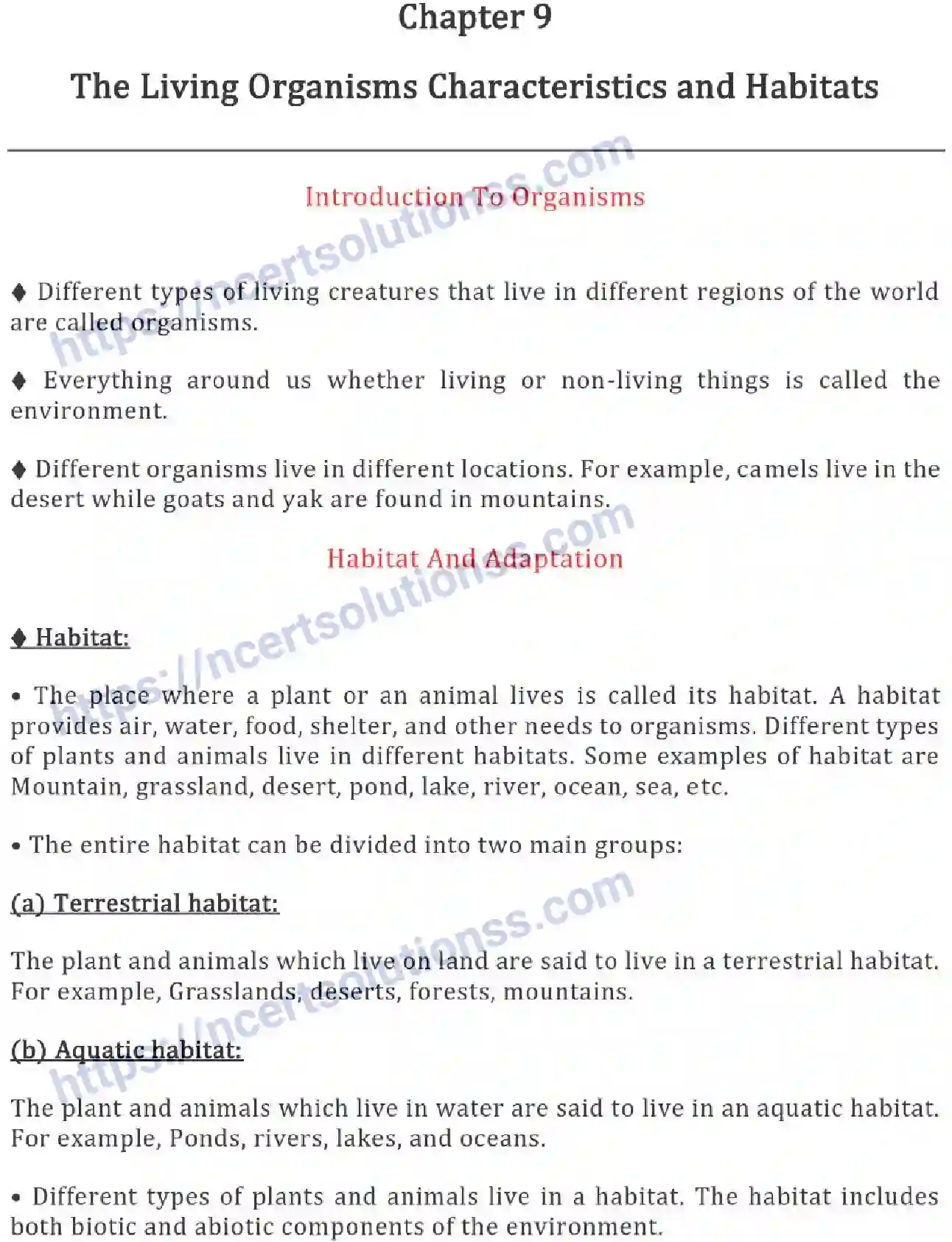 NCERT-Notes-Class-6-Science-Ch-09-The-Living-Organisms-Characteristics-and-Habitats-754-page-1