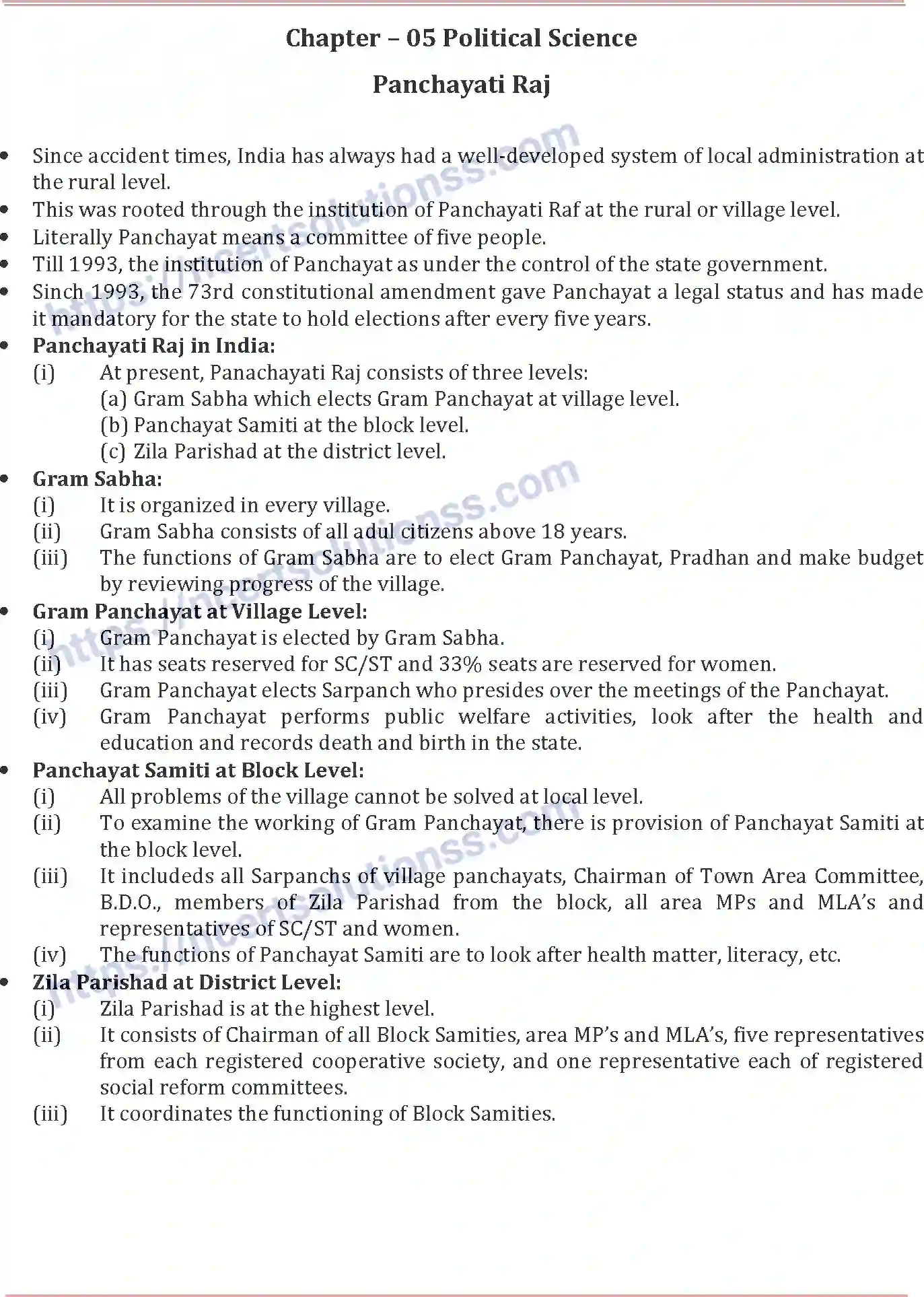 NCERT-Notes-Class-6-Social-Science-Panchayati-Raj-786-page-1