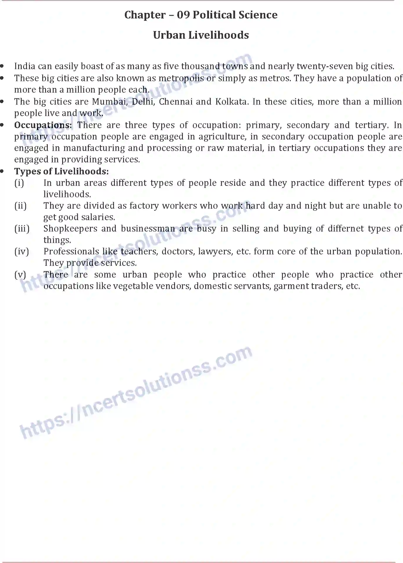 NCERT-Notes-Class-6-Social-Science-Urban-Livelihoods-790-page-1