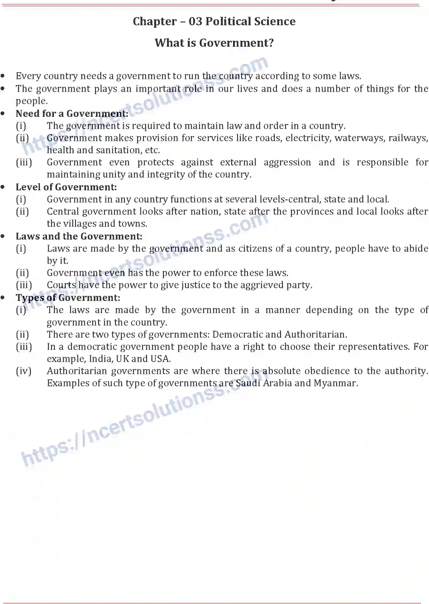 NCERT-Notes-Class-6-Social-Science-What-is-Government-784-page-1